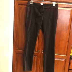 Grey soft slacks. Very versatile.